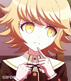Girl With Yellow Eyes And Bow Tie GIF