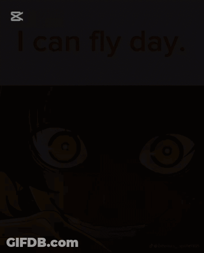 Girl With Yellow Eyes I Can Fly Day GIF