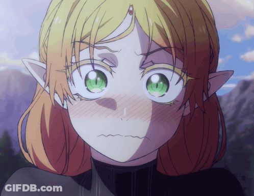 Girl With Yellow Hair Making Funny Face GIF
