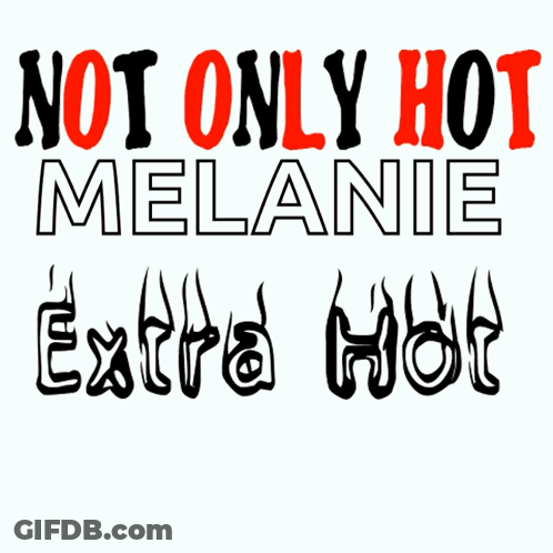 Girl With Zebra Print Background Says Hot GIF