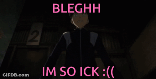 Girl Wrapped In Towel Saying Bleghh Im So Ick GIF