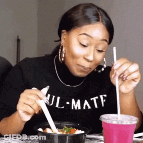 Girl Youtuber Trinity Jae Sips Tea GIF