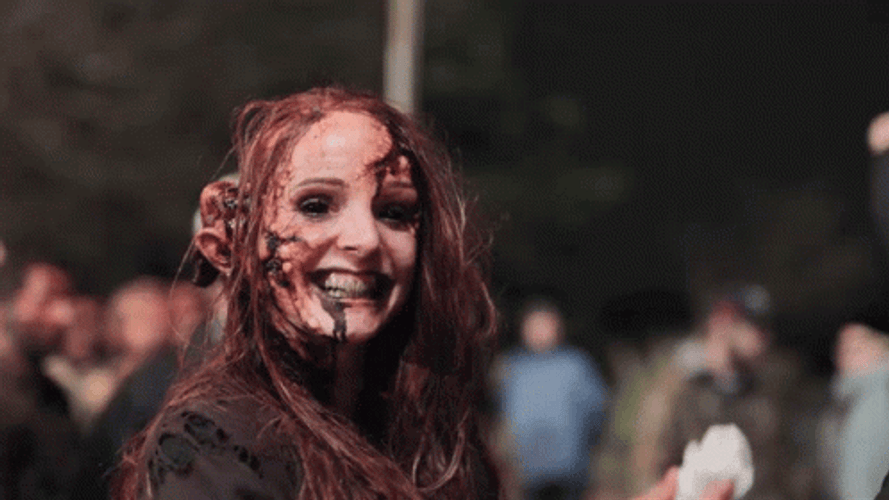 Girl Zombie Thumbs Up GIF