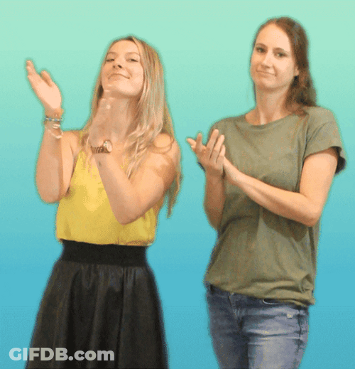 Girls Applauding Mazel Tov GIF