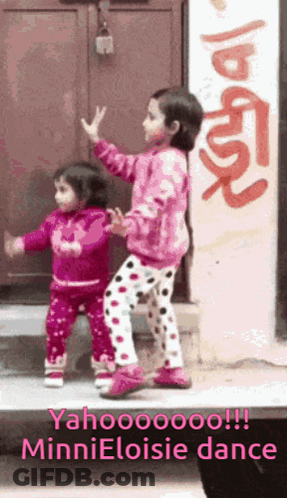 Girls Dancing At Building With Minnieloisie Dance GIF