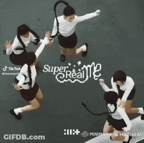 Girls Dancing In Front Of Super Sign GIF