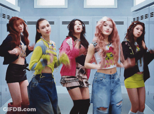 Girls Dancing In Locker Room With EEE GIF