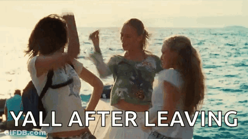 Girls Dancing On Boat Yall After Leaving GIF