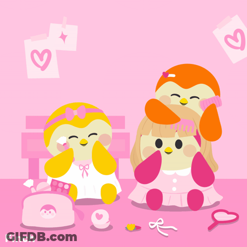 Girls Day With Penguins GIF