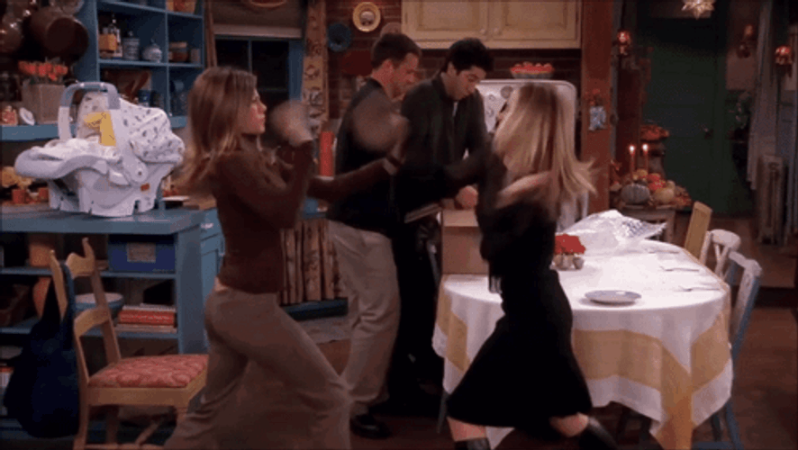 Girls Fighting And Throwing Baby Punches GIF