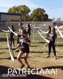 Girls Holding Flags With Patriciaaa GIF