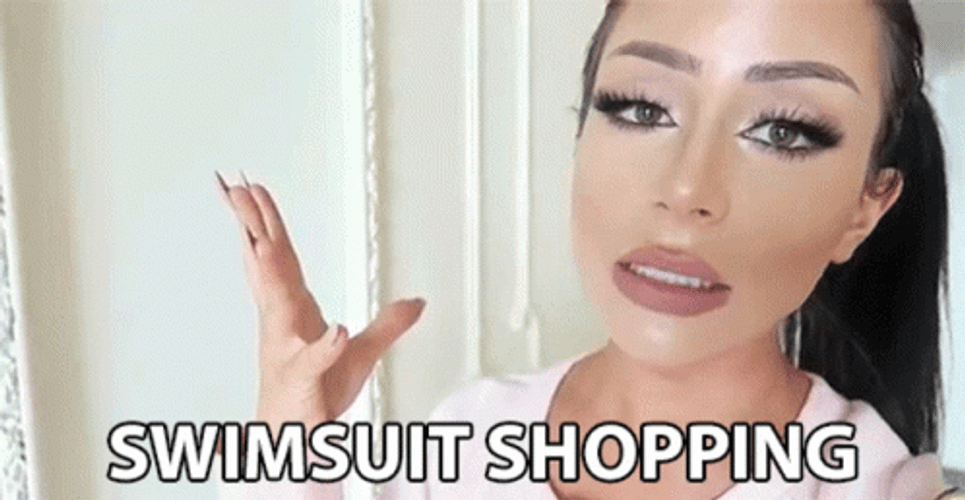 Girls Swimsuit Shopping GIF