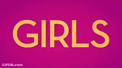 Girls Text On Green Background GIF