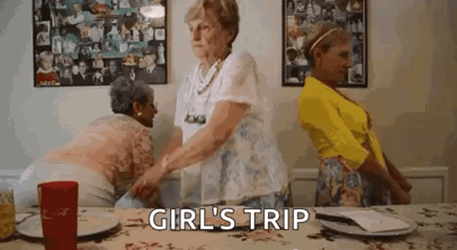 Girls Trip Grannies Dance Party GIF