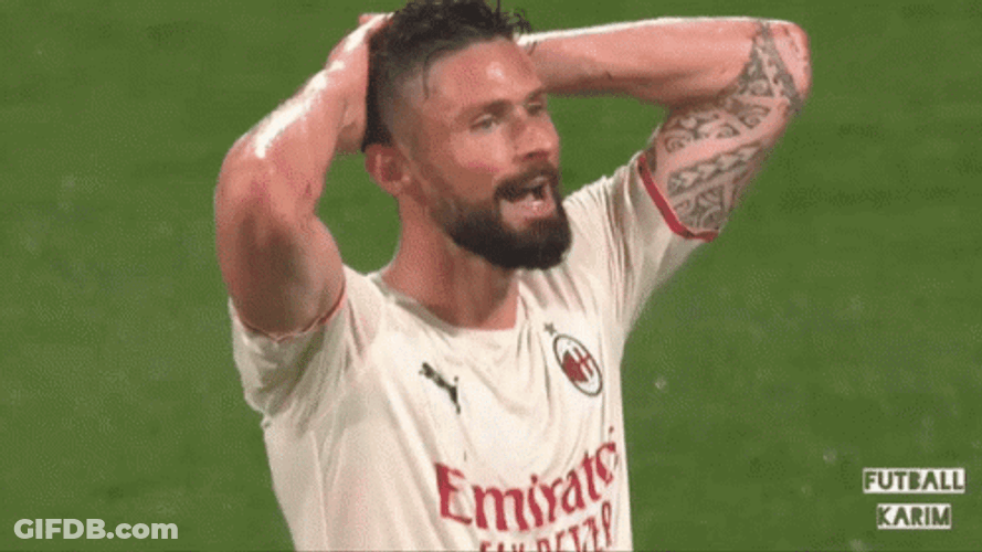 Giroud Feeling Tired On Game GIF