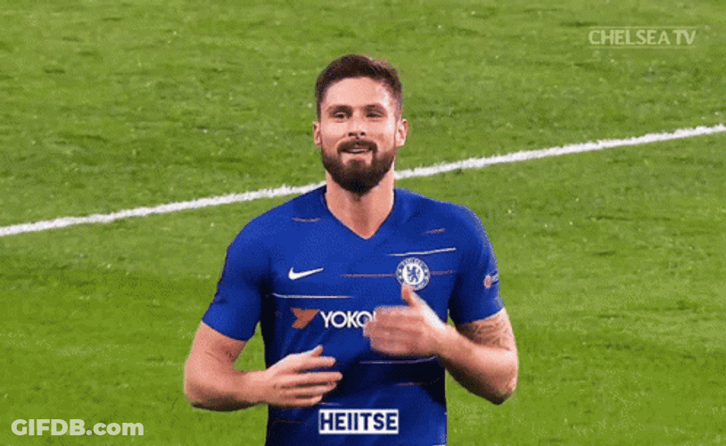Giroud Giving A Kiss And Heart GIF