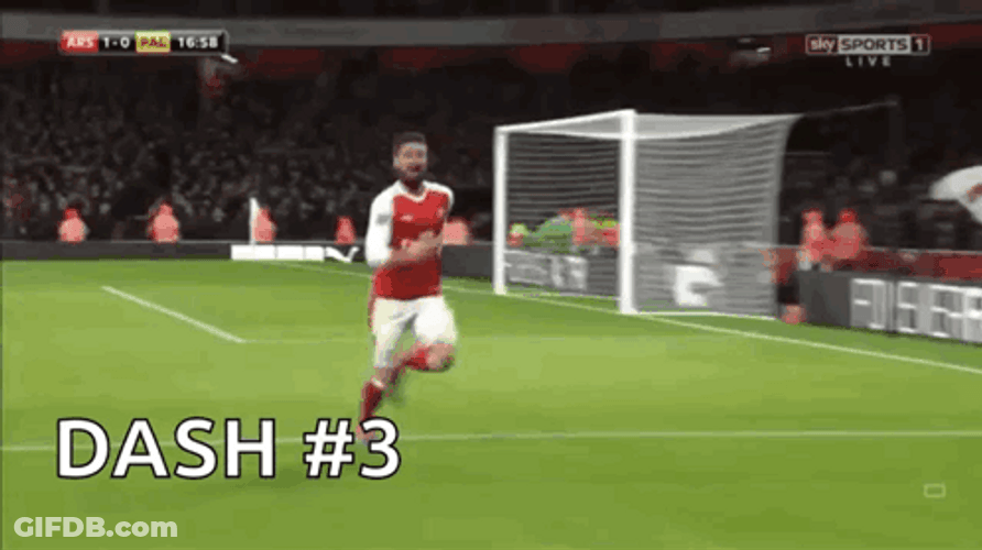 Giroud Happy Sliding GIF