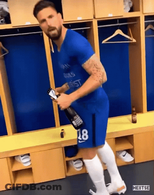 Giroud In Celebration Mode GIF