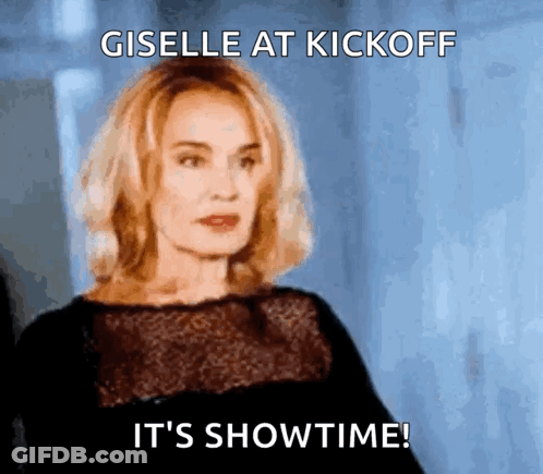 Giselle At Kickoff It's Showtime GIF