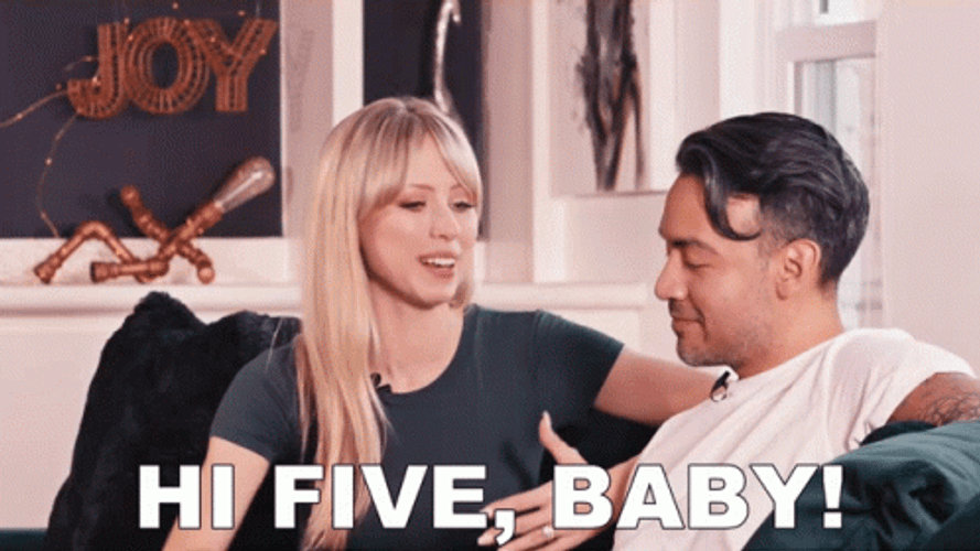 Give Me Five Now Nice Job GIF