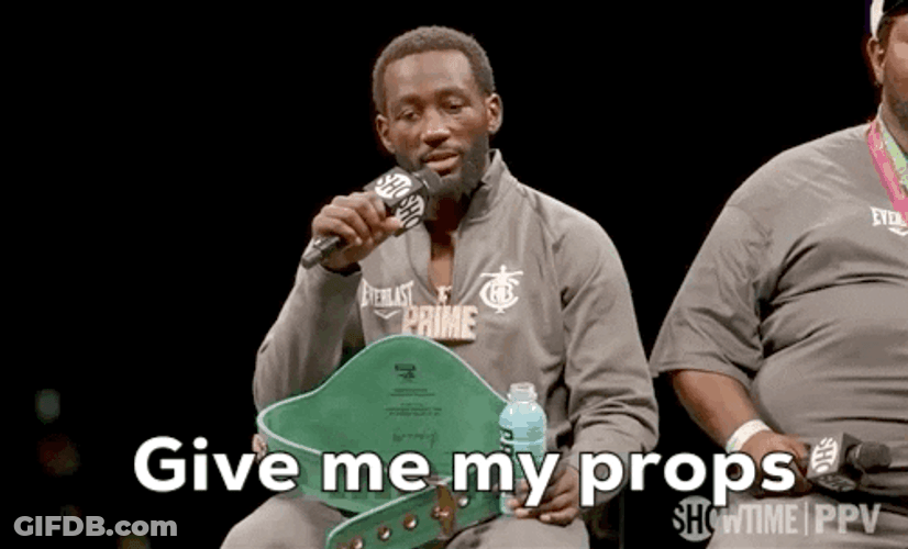 Give Me My Props Bud Crawford GIF