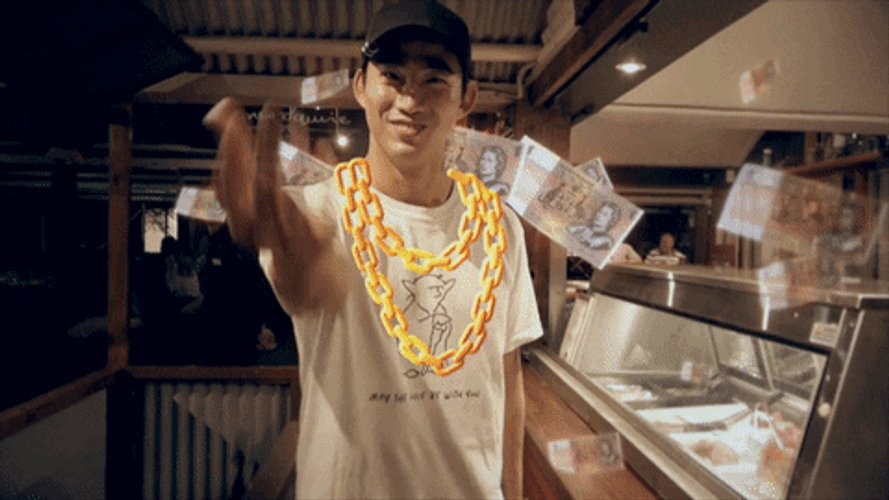 Give Me The Money Hipster Smiling GIF