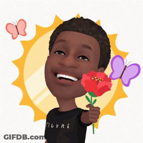 Giving Flowers Avatar GIF