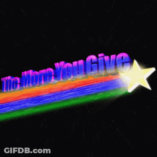 Giving Tuesday Shooting Star GIF