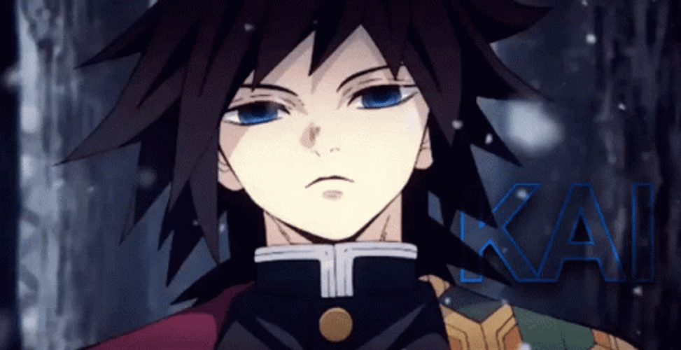 Giyu Snow Falls GIF