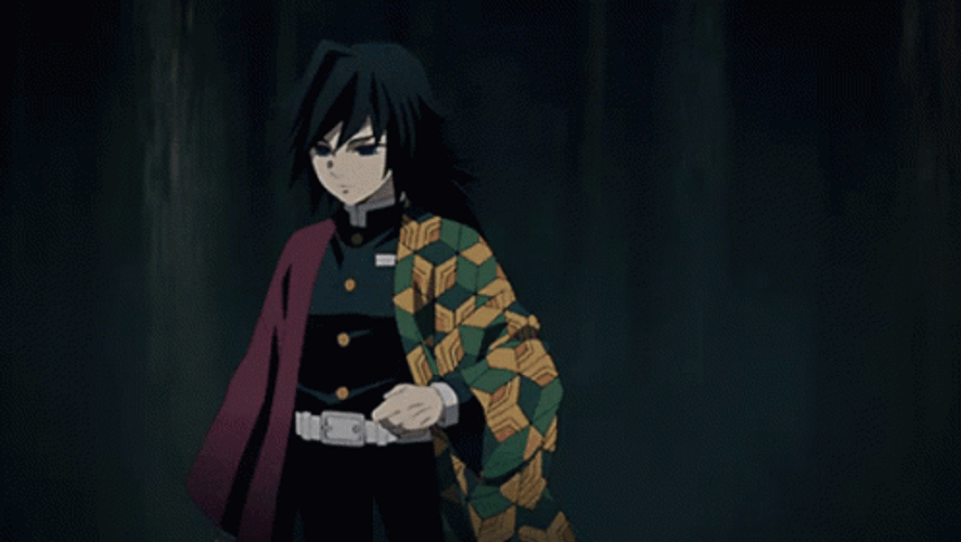 Giyu Withrdawing Sword GIF