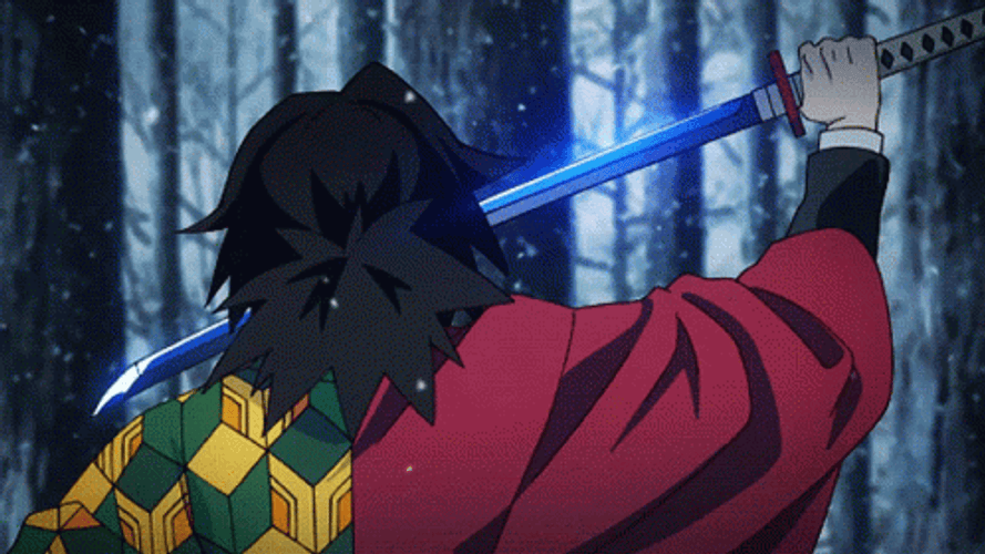 Giyuu Tomioka Sword Pose GIF