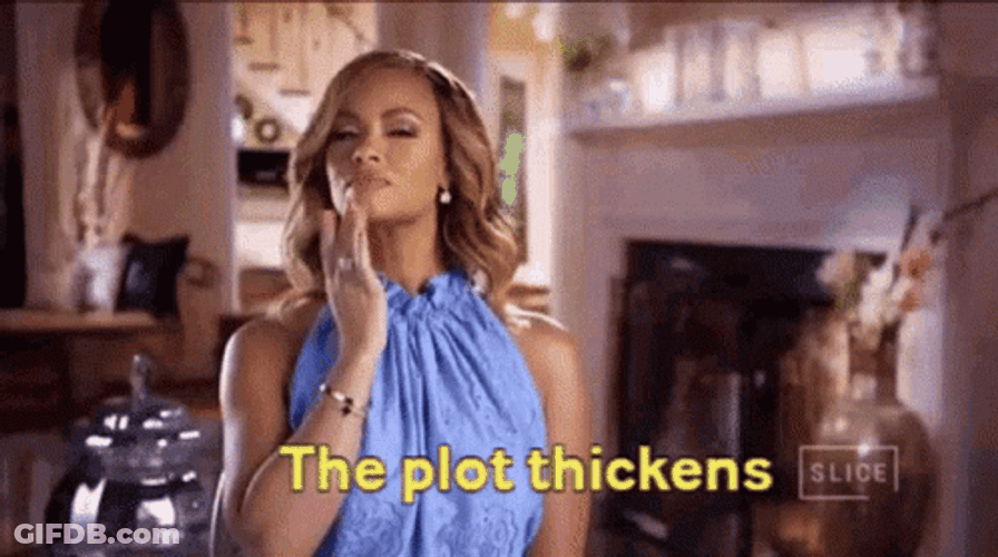 Gizelle Bryant Plotting While Taping Her Fingers GIF