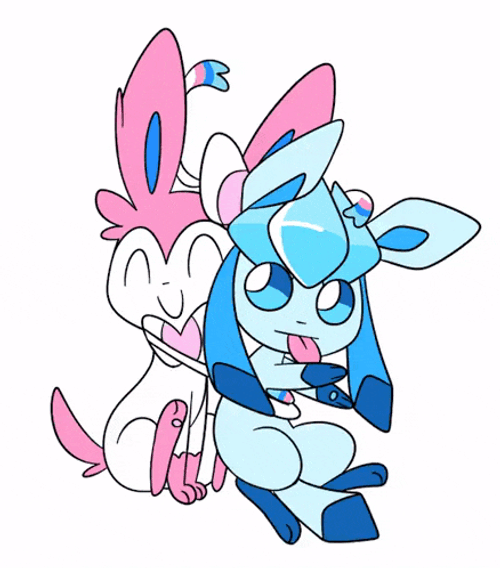 Glaceon And Sylveon GIF