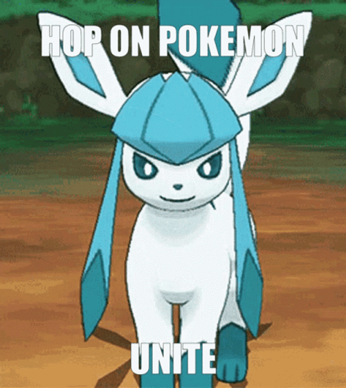 Glaceon Hop On Pokemon Unite GIF