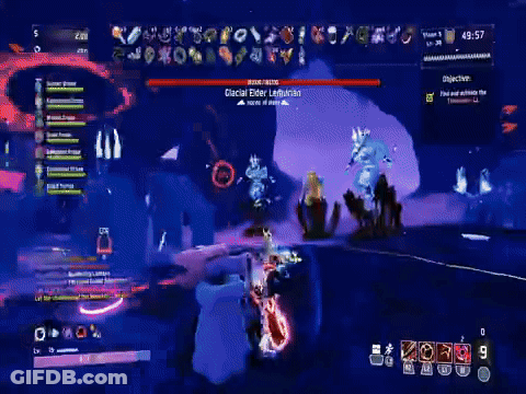 Glacial Elder Lequarian Monster Screenshot GIF