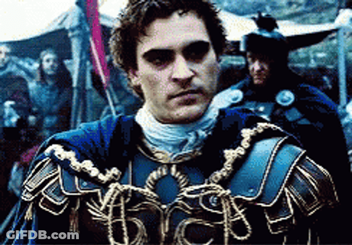 Gladiator Commodus Fierce Eyes GIF