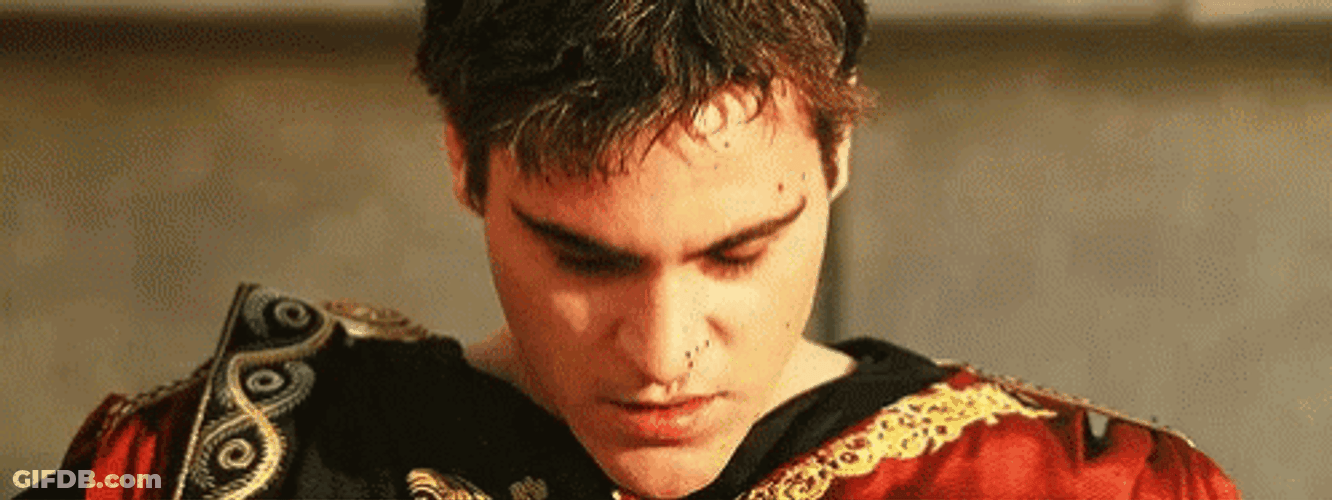Gladiator Commodus Stare Down GIF