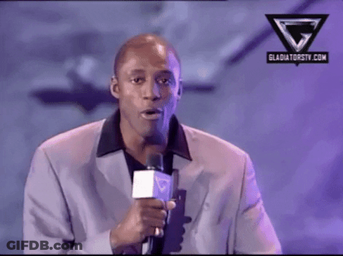 Gladiator Host Awooga Live GIF