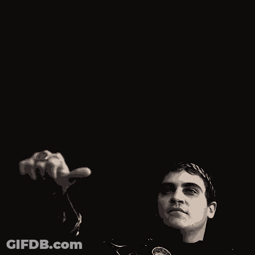 Gladiator Joaquin Phoenix GIF