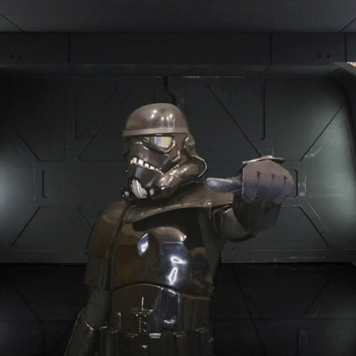 Gladiator Parody Thumbs Up Storm Trooper GIF