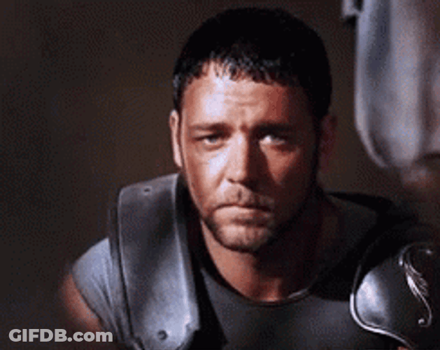 Gladiator Penetrating Look Russel Crow GIF