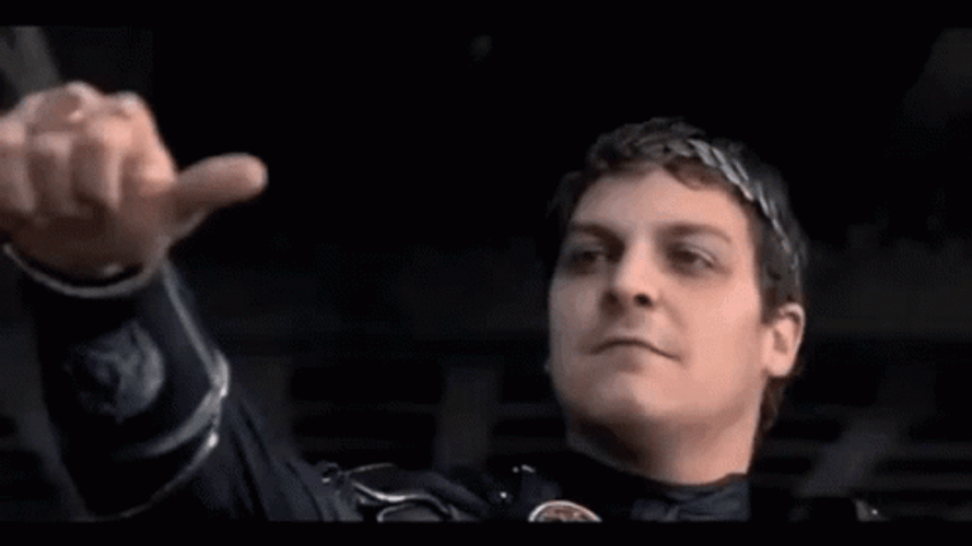 Gladiator Thumbs Down Joaquin Phoenix GIF