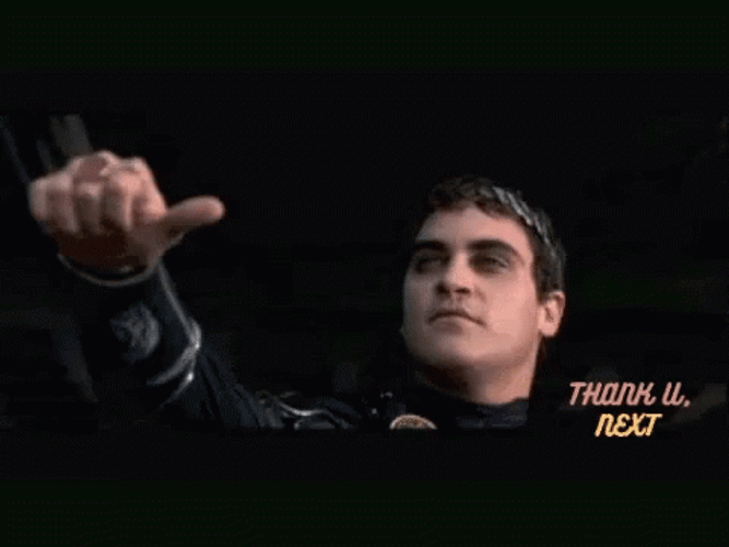 Gladiator Thumbs Down Joaquin Phoenix Inflatable GIF