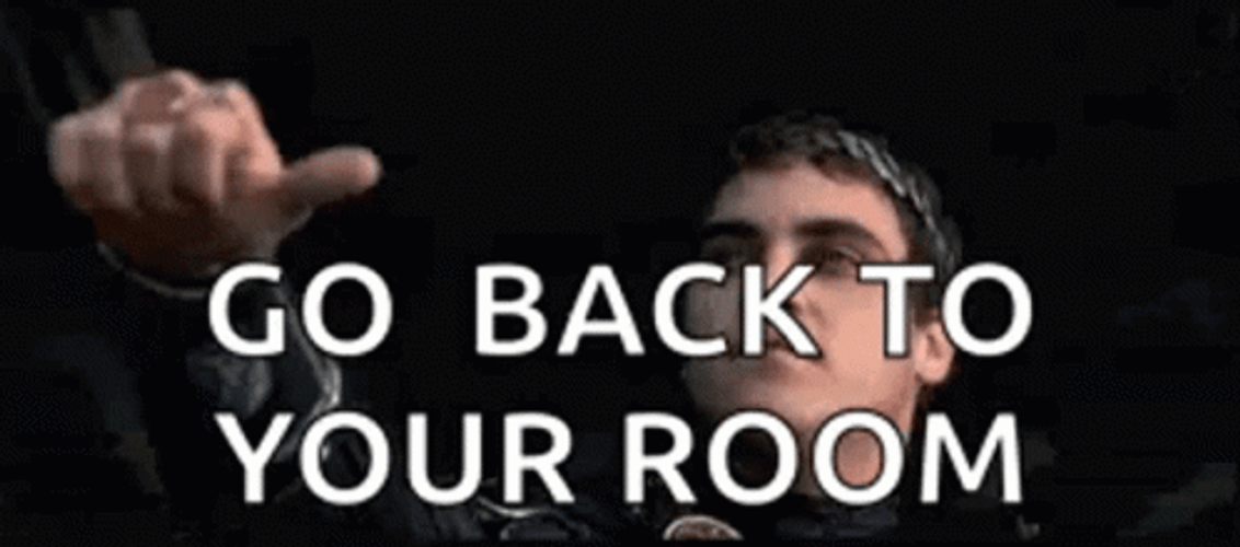 Gladiator Thumbs Up Back To Your Room GIF