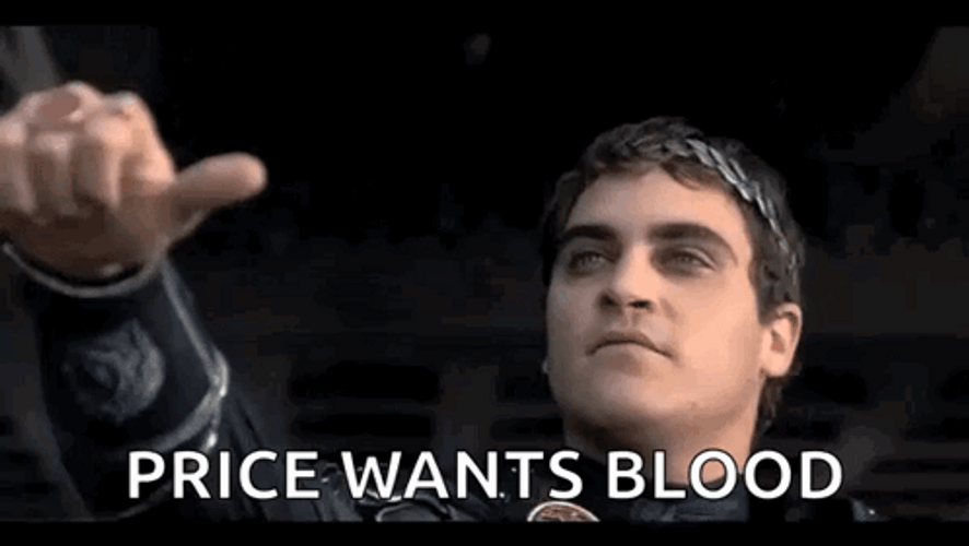 Gladiator Thumbs Up Price Wants Blood GIF