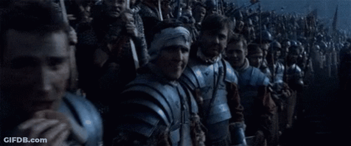 Gladiator War Scene Maximus Addressing Soldiers GIF