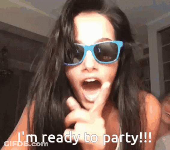Glamorous Woman Ready To Party GIF