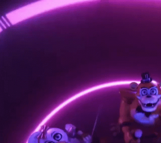 Glamrock Freddy Going Up The Stage GIF