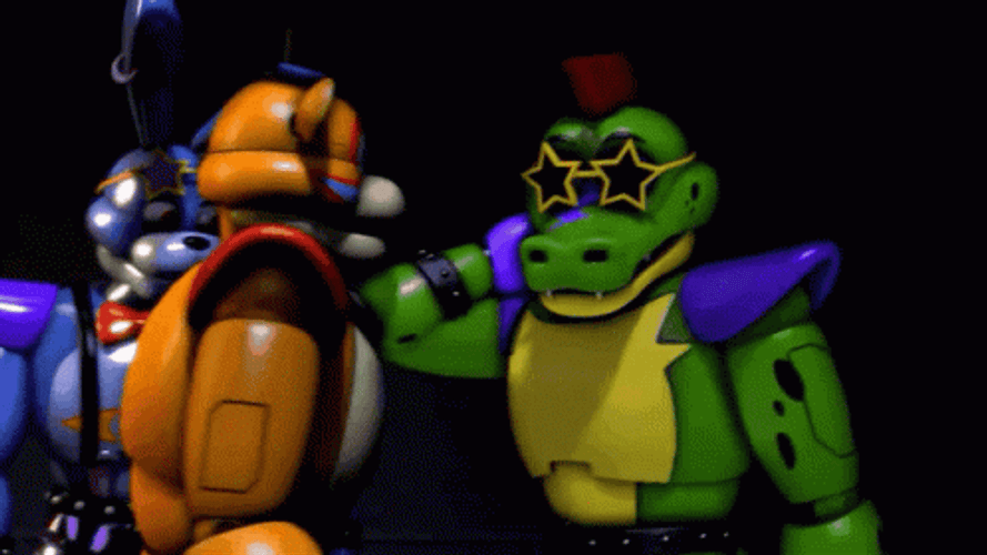 Glamrock Freddy Hugging A Friend GIF