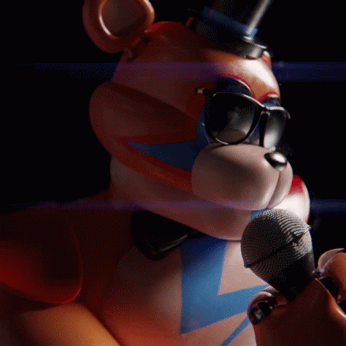 Glamrock Freddy Raising Eyebrow GIF
